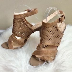 Isola Strappy Tan Heels
